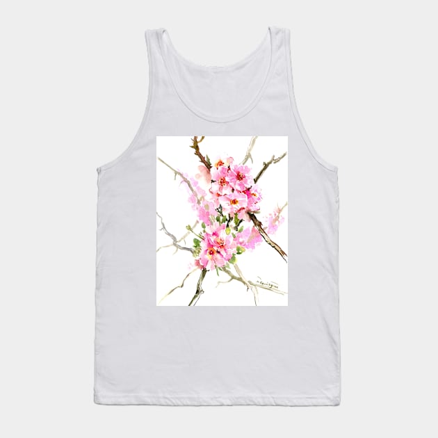 Cherry Blossom Tank Top by surenart